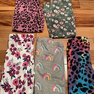5 girls’ leggings bundle